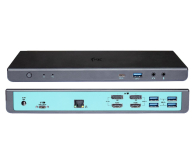 I-TEC USB 3.0 / USB-C / TB3 2x 4K 1x5 K Display Dock DP HDMI PD 85 CADUAL4KDOCKPD - 503271 - zdjęcie 3